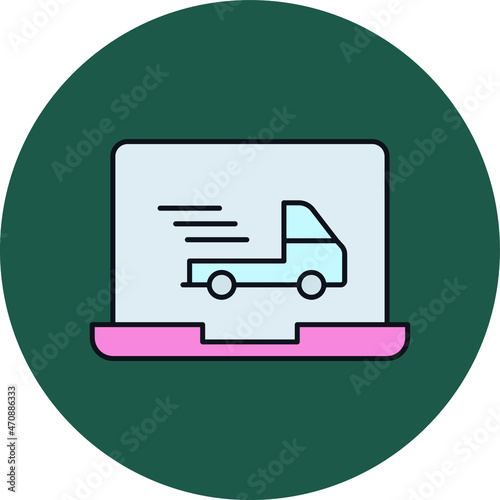 online delivery Vector icon which is suitable for commercial work

