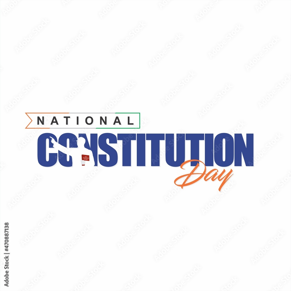 Conceptual Template Design for National Constitution Day. Template for Indian Constitution Day. Editable Illustration.