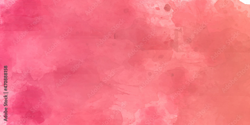 abstract watercolor background texture. Abstract pink watercolor painted paper texture background banner panorama.