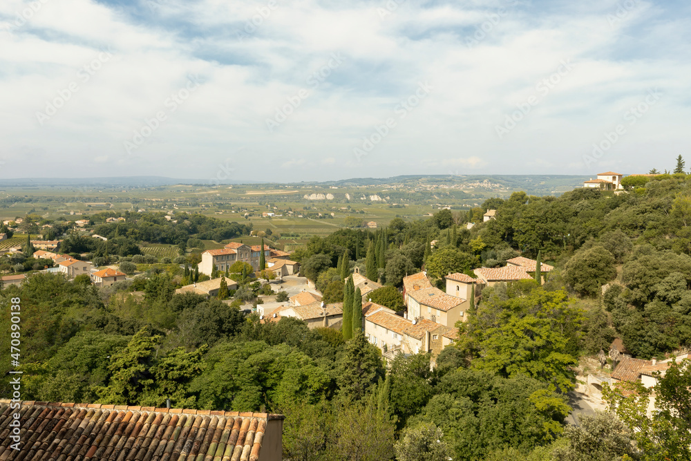 Das Dorf Seguret in der Provence, Vaucluse, Frankreich