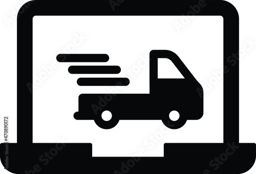 online delivery Vector icon which is suitable for commercial work

