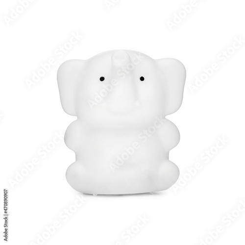 Toy elephant packshot isolated on white