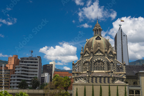 Medellín, Antioquia, Colombia. June 20, 2021. Rafael Uribe Uribe Palace of Culture photo