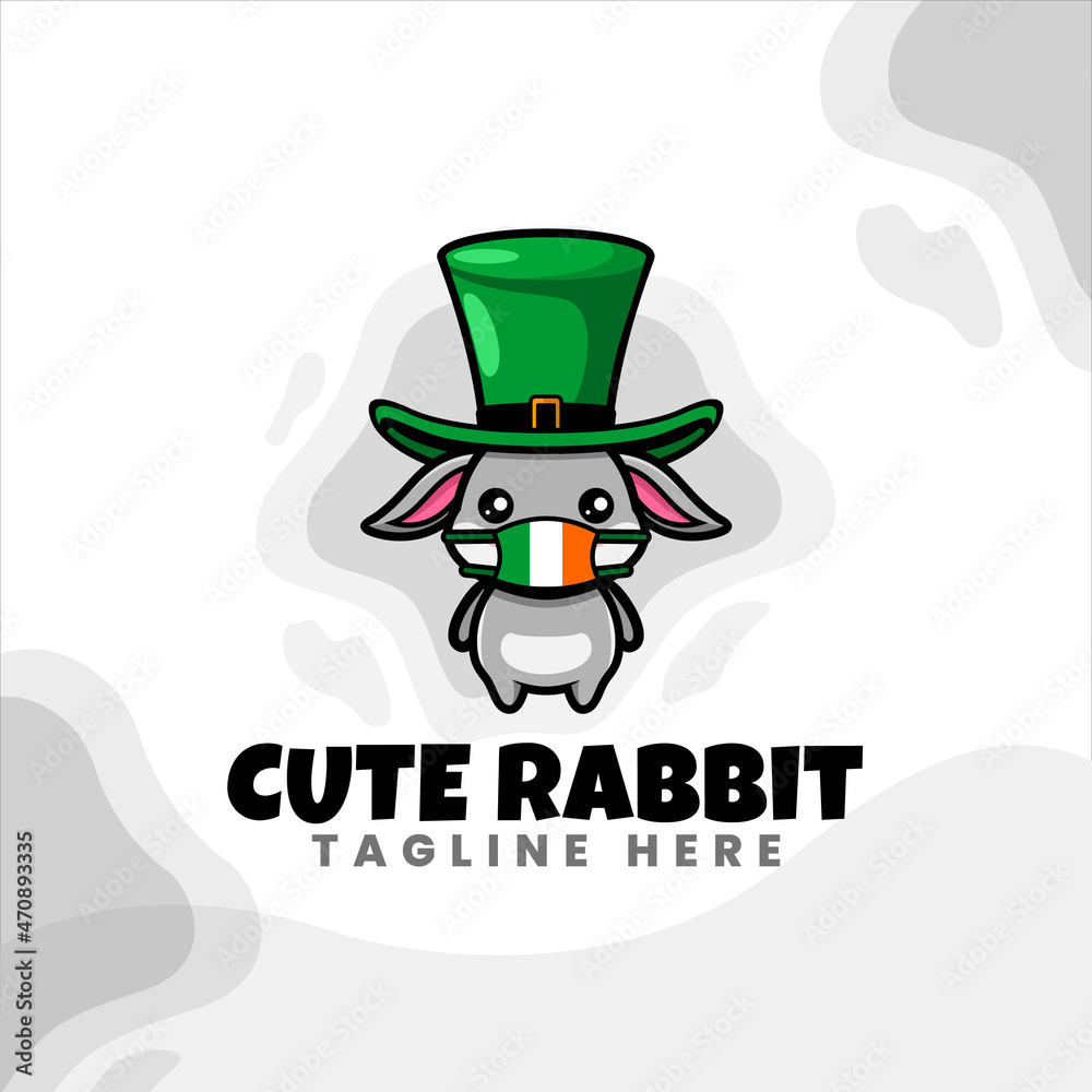 cute rabbit character vector design cute rabbit character vector design