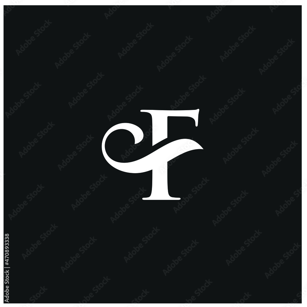 letter F logo design vector template, serif font letter F logo design vector template, serif font