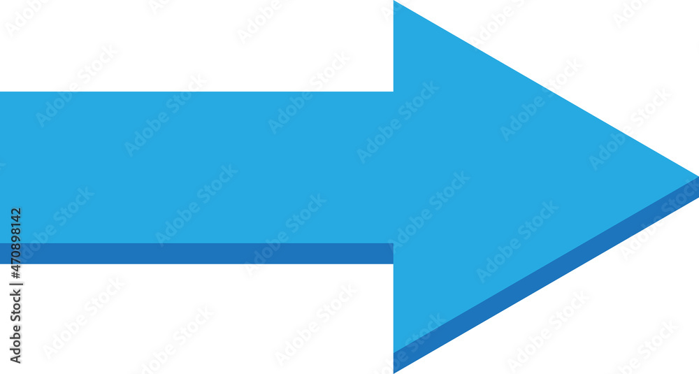 Arrow figure showing way direction symbol vector