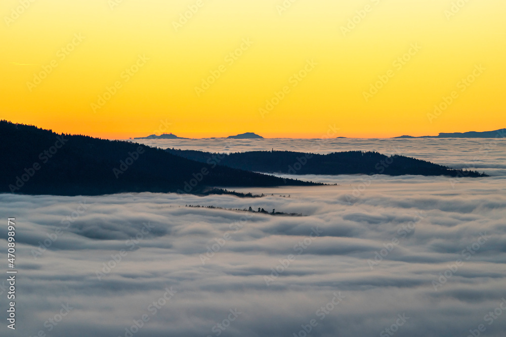 Nach Sonnenuntergang im Schwarzwald