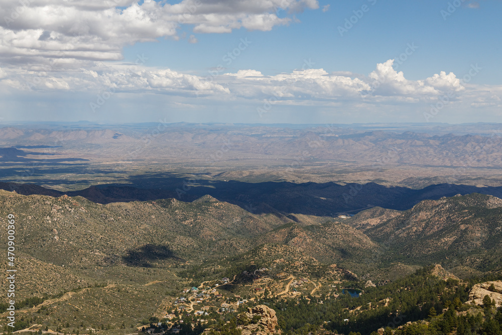 view of the mountains of Mojave county Arizona 