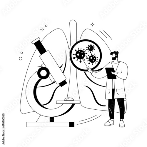 Novel coronavirus nCoV abstract concept vector illustration.