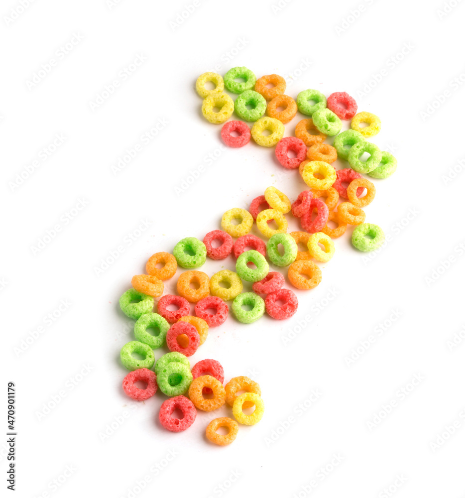 multicolored breakfast cereals multicolored breakfast cereals