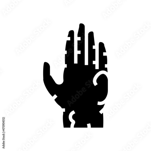 scleroderma skin disease glyph icon vector. scleroderma skin disease sign. isolated contour symbol black illustration