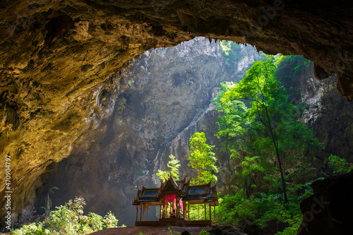 Devetashka large karst cave in Bulgaria, nature landscape © banjongseal324