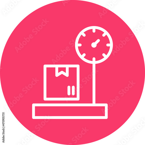 Logistics weigh Vector icon which is suitable for commercial work

