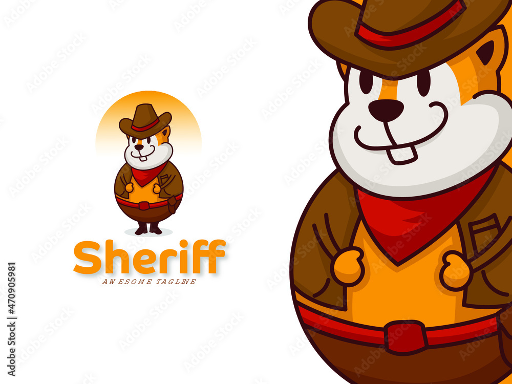 Sheriff Mascot Sheriff Mascot