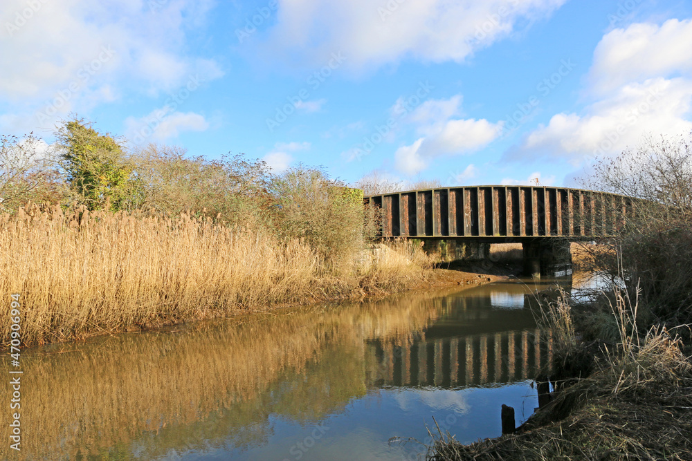 Fototapeta premium Bridge over the River Teign, Devon