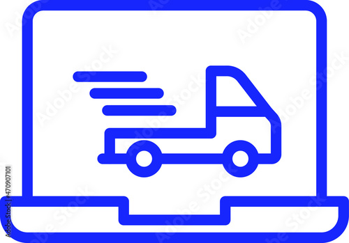 online delivery Vector icon which is suitable for commercial work

