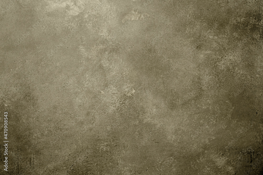 Fototapeta premium Dramatic yellowish gray shades painted canvas and muslin cloth studio background