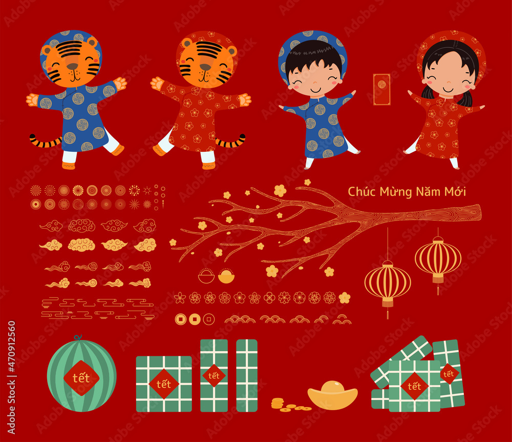 Red envelope chinese new year related flat style Vector Image