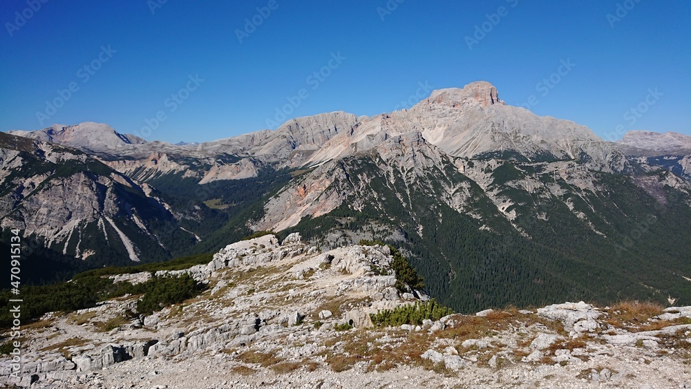 Beautiful mountain landscape of Dolomities natinal park in north Italy