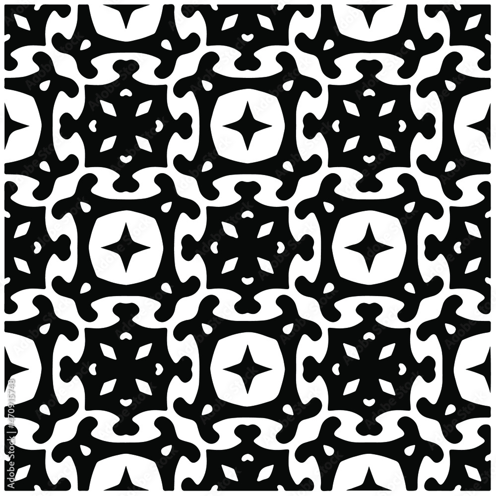 Seamless vector pattern in geometric ornamental style. Black pattern.Design element for prints, backgrounds, template, web pages and textile pattern. Geometric art Seamless vector pattern in geometric ornamental style. Black pattern.Design element for prints, backgrounds, template, web pages and textile pattern. Geometric art