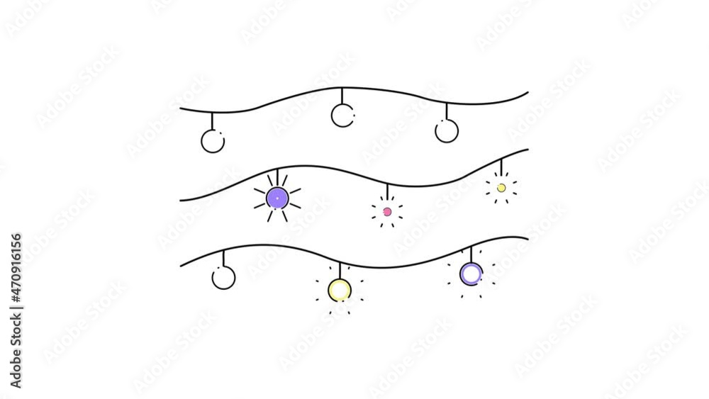 Animated festive background with garland, glowing bright bulbs. Motion trendy graphic. Video with glowing circles. Animation for modern web design, websites, social networks. Dynamic, simple minimalis Animated festive background with garland, glowing bright bulbs. Motion trendy graphic. Video with glowing circles. Animation for modern web design, websites, social networks. Dynamic, simple minimalis
