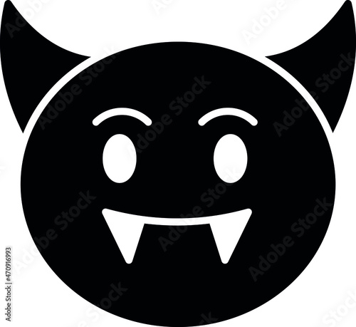 halloween icons devil and feelings