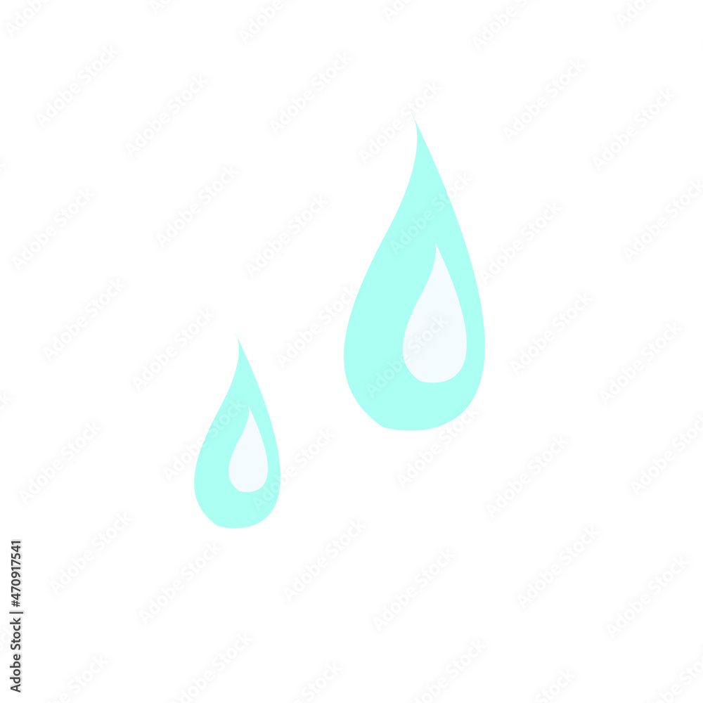 water drop flat character water drop flat character