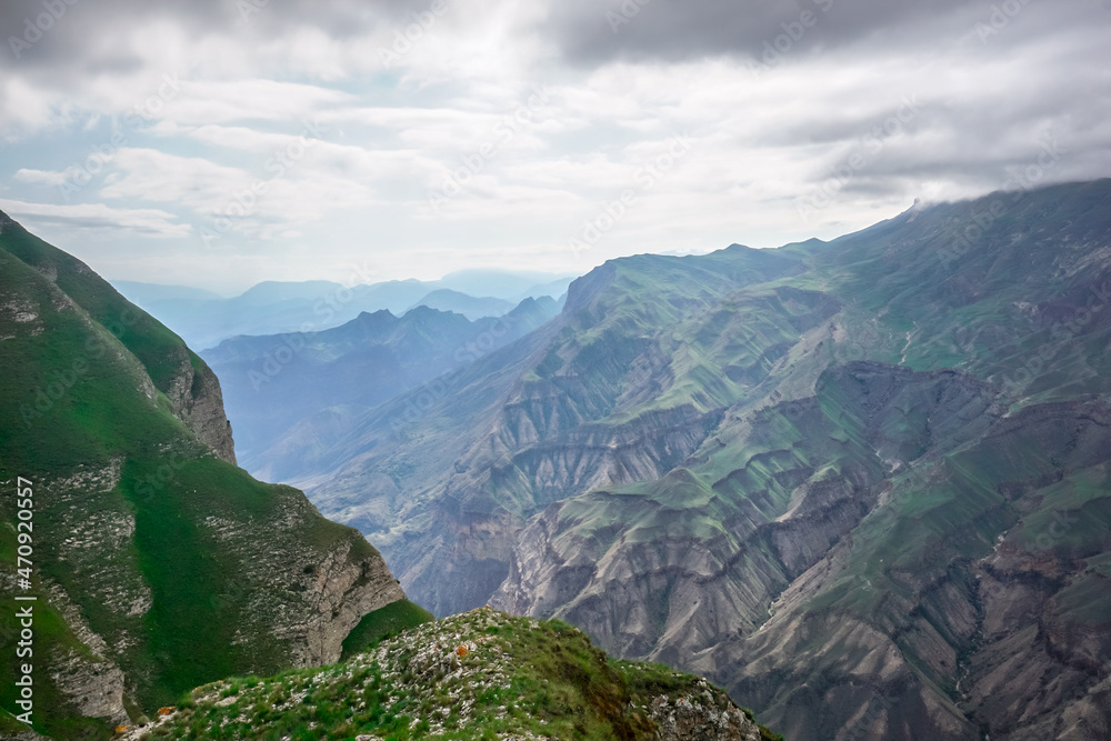 Beautiful landscapes of the Sulak canyon in Dagestan