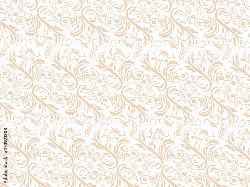 vintage luxury floral seamless pattern
