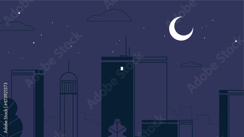 Stadt bei Nacht