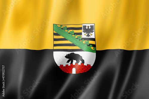 Tableau sur toile Saxony Anhalt state flag, Germany
