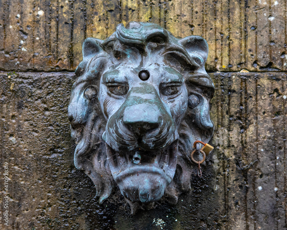 Detail of the Atholl Memorial Fountain in Dunkeld, Scotland Detail of the Atholl Memorial Fountain in Dunkeld, Scotland