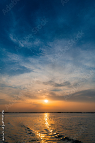Sunset in the Venice Lagoon. magic © Nicola Simeoni