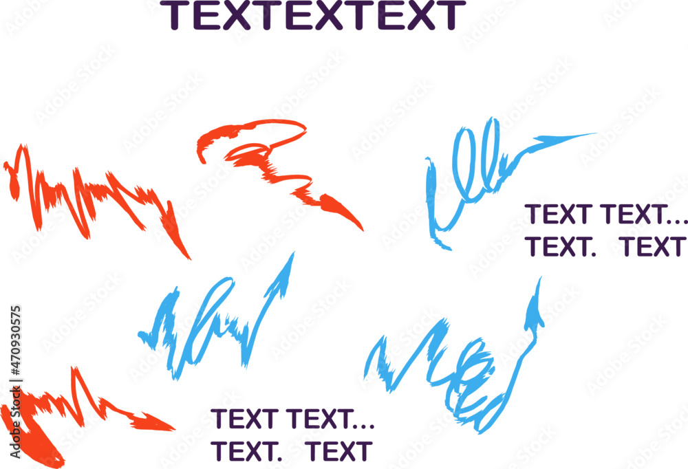 Set of Positive and negative feedback arrows with copy space. Color ...