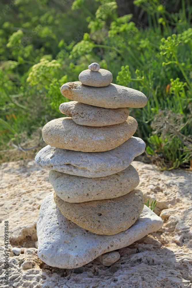 Fototapeta premium piedras zen cala san pedro almería 4M0A4500-as21
