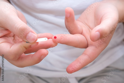 Diabetes in a child.