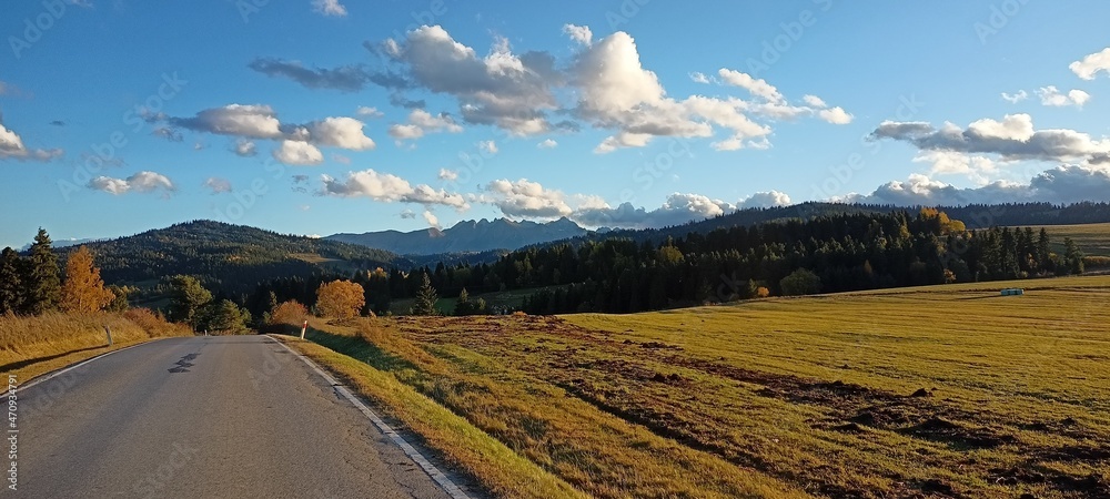 Naklejka premium Tatry Góry Panorama