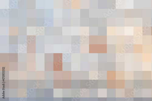 Vector grey background. Geometric texture from gray and other squares. A backing of gray mosaic squares for branding, calendar, blue card, banner, cover, header for website, space for your design