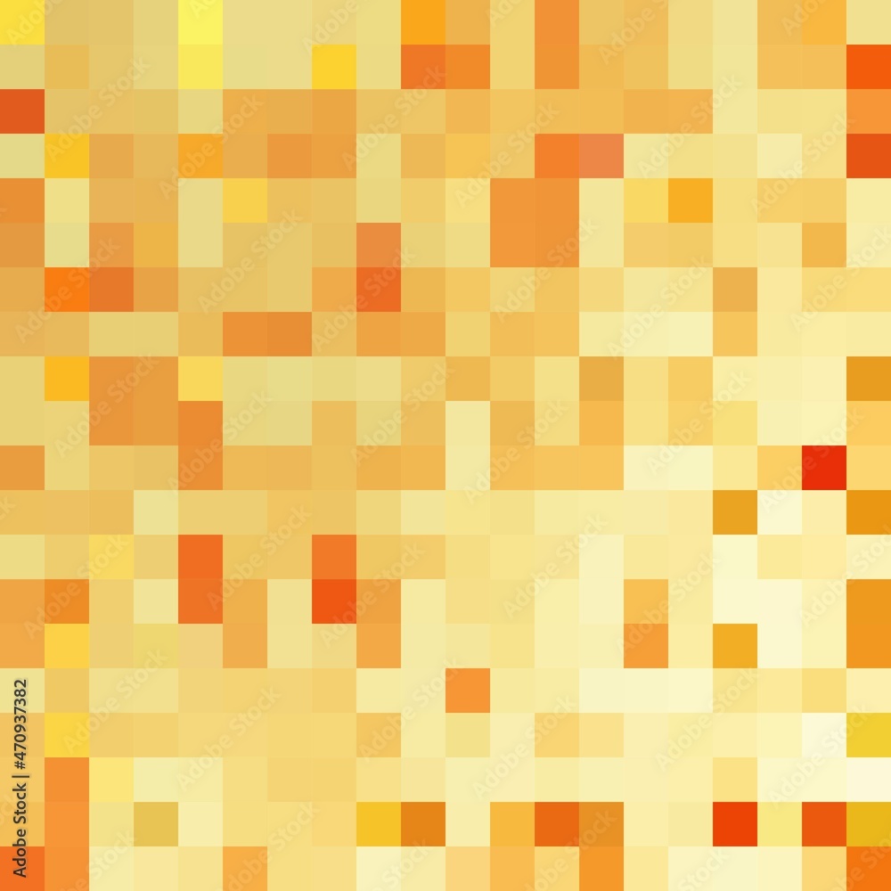 Abstract gold and white mosaic background. Squares pattern pixel art. Vector illustration. Abstract gold and white mosaic background. Squares pattern pixel art. Vector illustration.