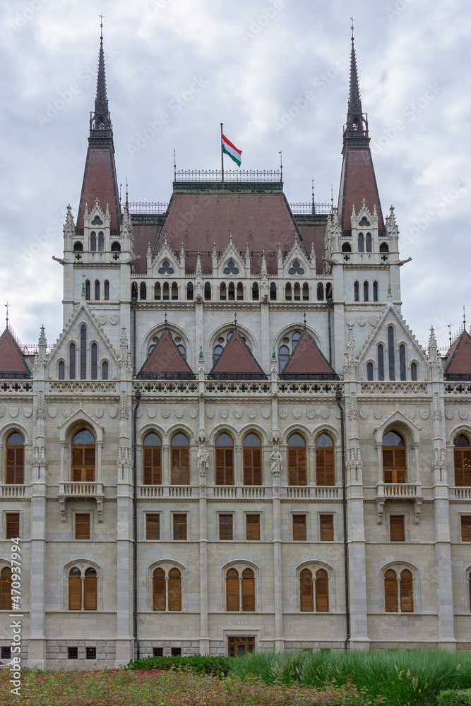 South wing of Hungarian parliament detail South wing of Hungarian parliament detail