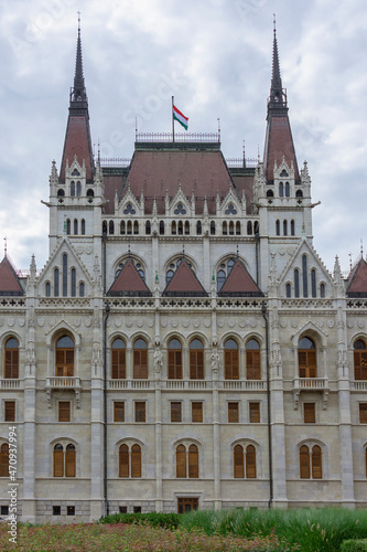South wing of Hungarian parliament detail