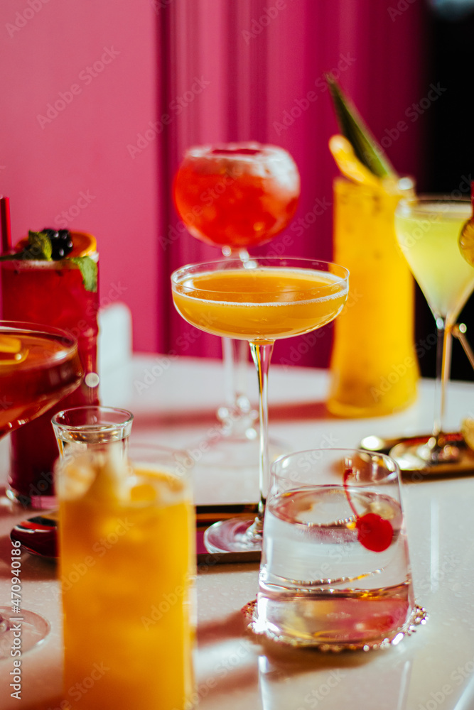 cocktails on the table cocktails on the table