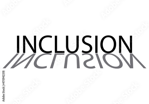 Icono negro de inclusión en fondo blanco.