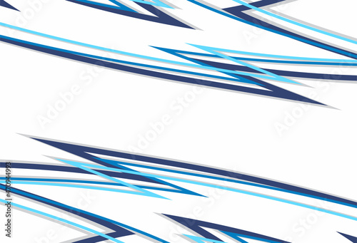 Abstract background with blue sharp arrow lines pattern and some copy space area