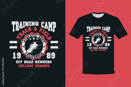 training camp track   field modern black shirt design
