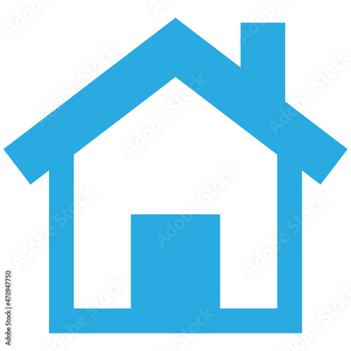 blue house icon