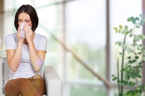 Sick, Coronavirus covid-19 young woman, have a fever, flu and use tissues paper sneezing nose, Free Download Sick, Coronavirus covid-19 young woman, have a fever, flu and use tissues paper sneezing nose, - GFXLoad