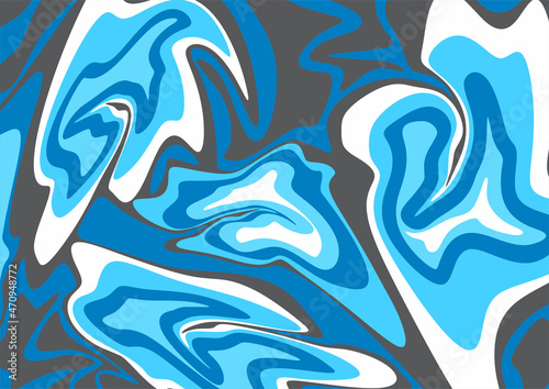 An illustration of abstract blue oil paint texture