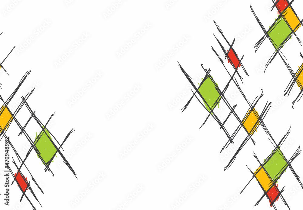 Abstract background with sketch drawing line pattern Abstract background with sketch drawing line pattern
