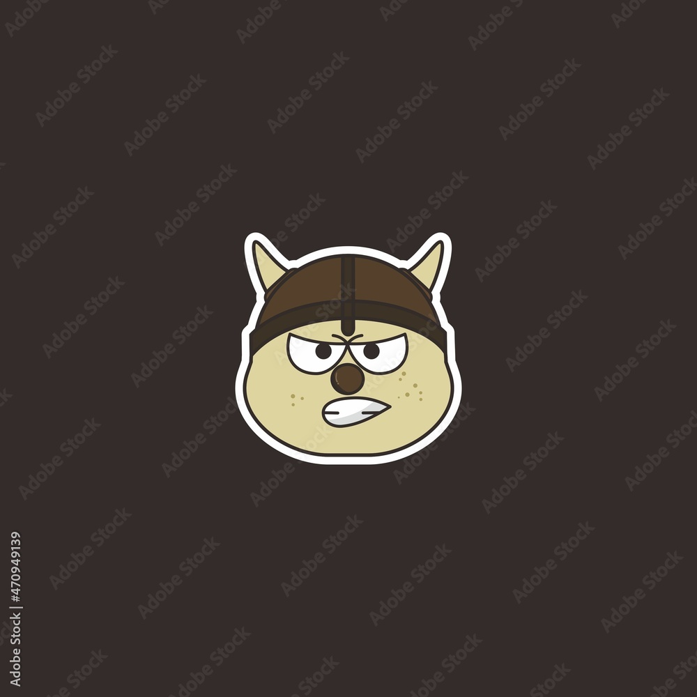 Cute baby logo illustration vector design Cute baby logo illustration vector design
